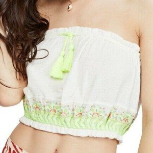 Free People No More Tiers Tube Top with Tassels XS